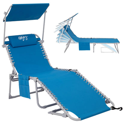 WEJOY Beach Lounge Chair with Umbrella