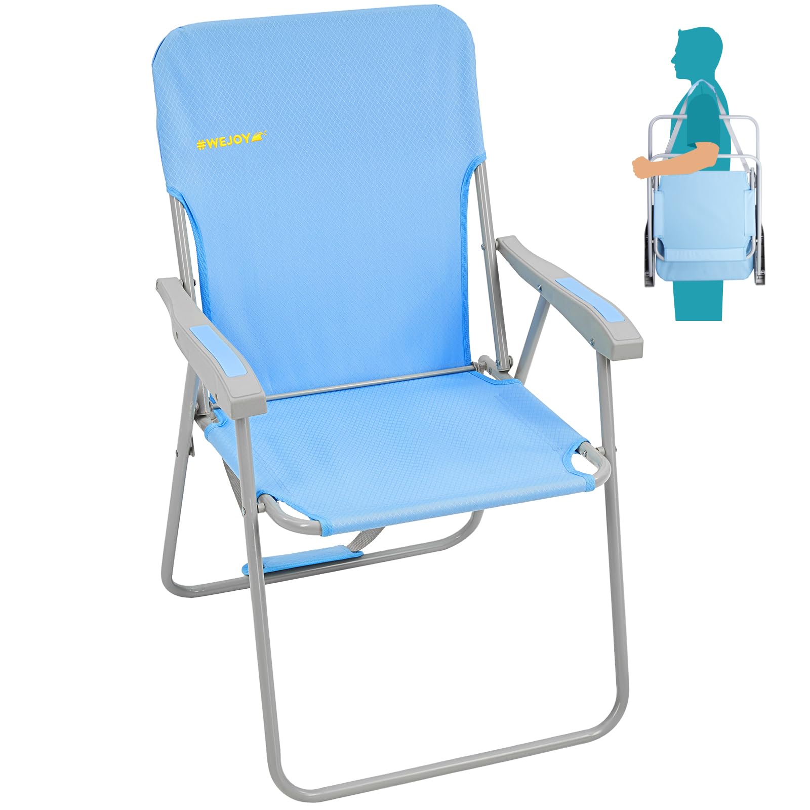 High back deals folding beach chair