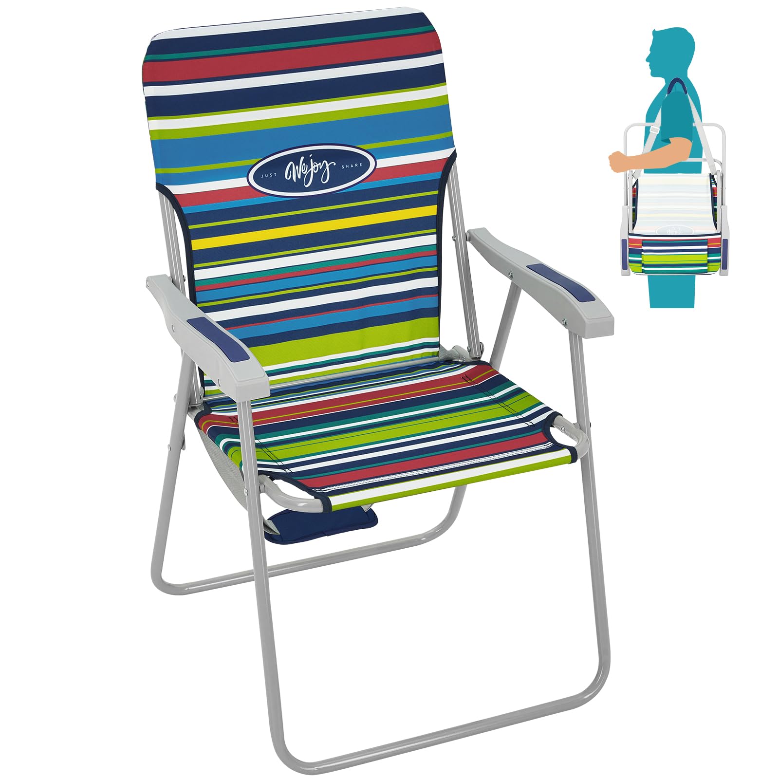 WEJOY Portable Folding High Back Lawn Beach Chair – WejoyOutdoor