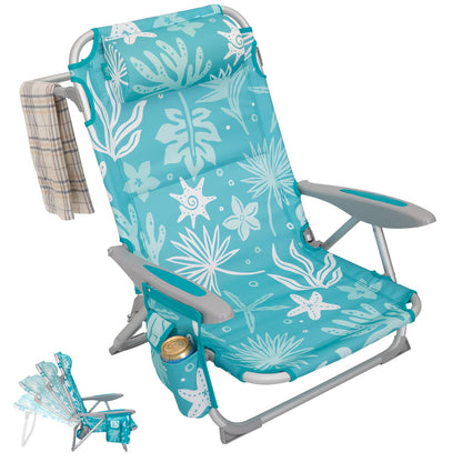 WEJOY Adjustable 4-Position Portable Reclining Beach Chair 「2024 New Color」