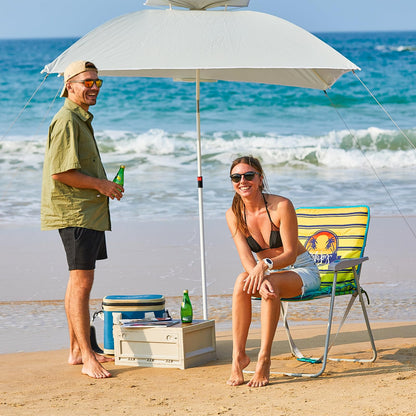 WEJOY High Back Beach Chair with Removeable Padded Cushion