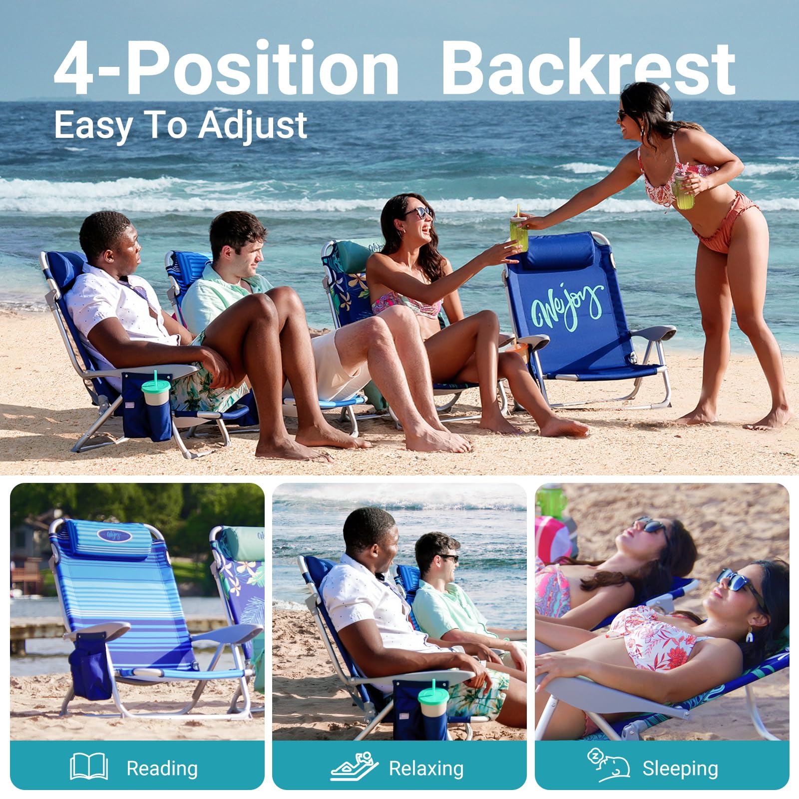 4 position beach chair new arrivals