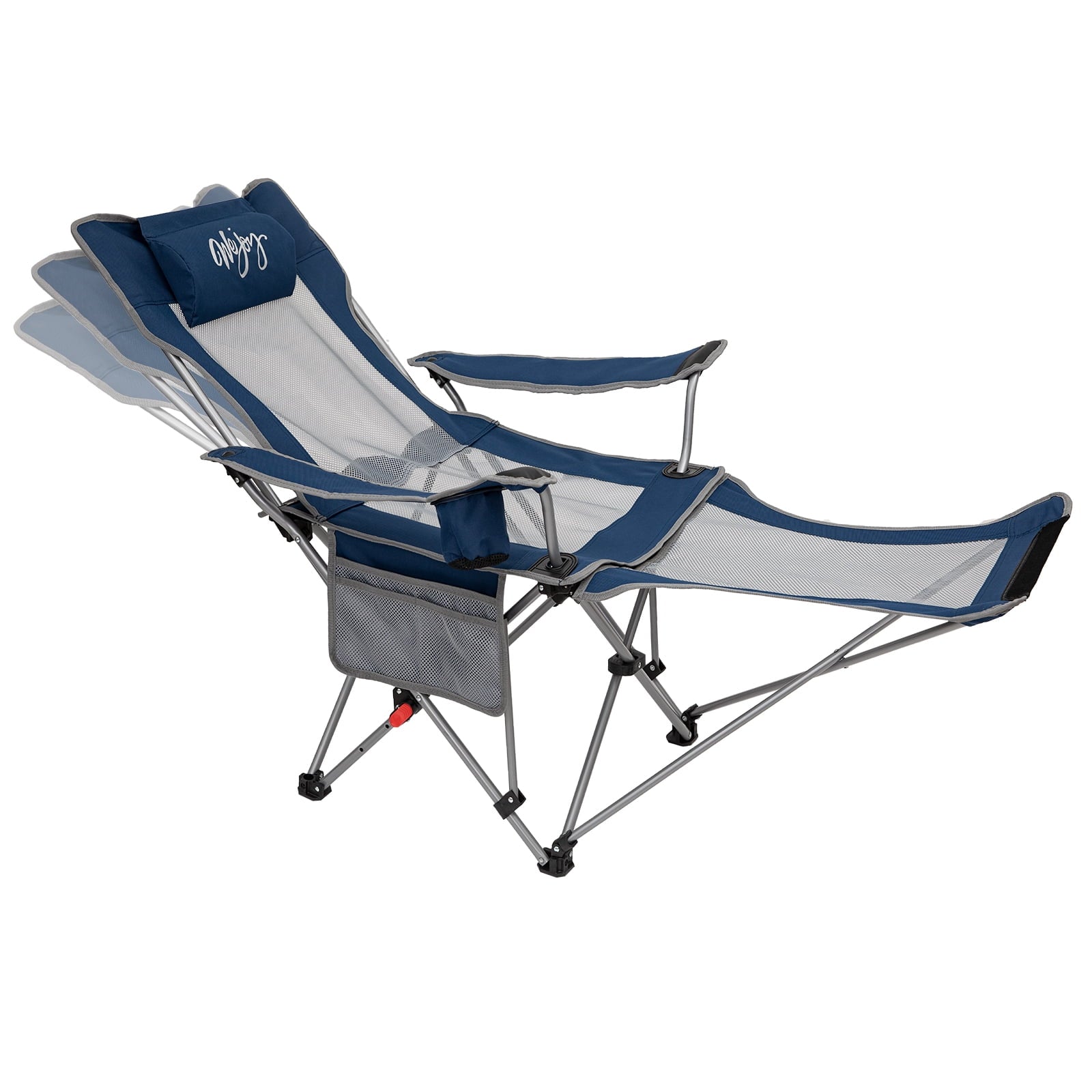 WEJOY Convertible Reclining Outdoor Lawn Chair with 3 Adjustable